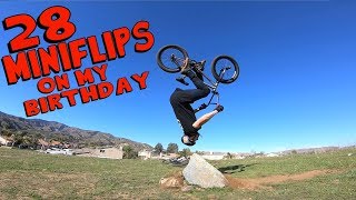 28 MINIFLIPS ON MY BIRTHDAY