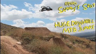 HUGE DOWNHILL MTB JUMPS! Sammy's Secret Spot