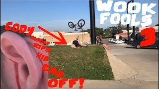 CODY ALMOST RIPS OFF HIS EAR! Miniflip FAIL!...