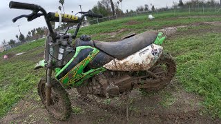 KLX 110’s PLUS MUD = FUN
