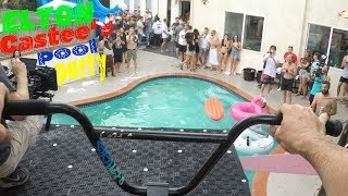 CRASHING ELTON CASTEE'S POOL PARTY (with my bike)