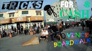 TRICKS FOR CASH! MINIKICKER IN VENICE BEACH, CA