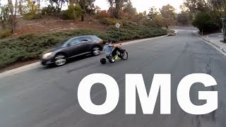 GETTING SKETCHY ON A DRIFT TRIKE!