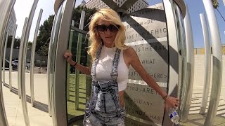 RIDING STREET IN LA WITH A HOT CHICK