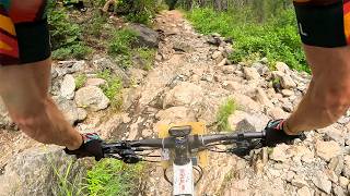 Top-5 Downieville Downhill Race Run (full POV...