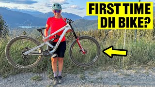 Her First Time Riding a DH Bike in Whistler?...