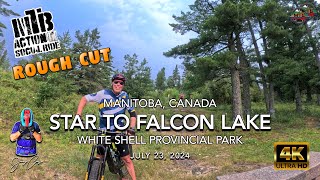 MTB Riding Star to Falcon Lake, Whiteshell...