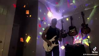 Trying to play a guitar  solo to a backing track 
