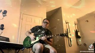 Just relaxing and enjoying playing my guitar 