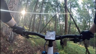 Powerline (800) - Rooty deep woods descent to...