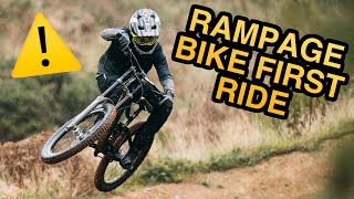 FIRST RIDE OF MY NEW FREERIDE BIKE!!!
