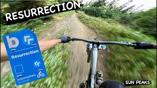 RESURRECTION | Blue trail | SUN PEAKS Bike Park
