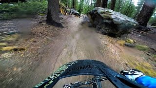 Mammoth's Shotgun Trail in the rain is SO GOOD