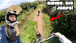 FULL SPEED INTO BIG JUMPS AT THE DIRT FARM!