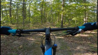 Mountain Biking Flatwood Section of Honey Run...