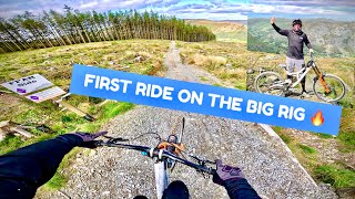 FIRST TIME TESTING THE HOBBY HORSE DH MTB BIG...