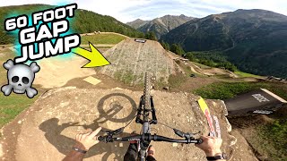 RIDING HUGE 60 FOOT GAP JUMPS ON MY E BIKE -...