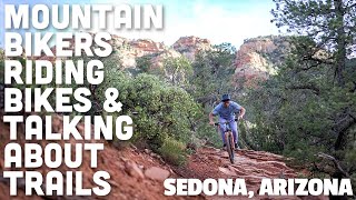 Mountain Bikers Riding Bikes & Talking...
