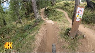 FOREST BUMP Flowtrail | 4K POV | Bellwald,...