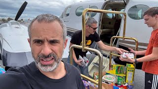 Hurricane Aftermath—Getting Supplies By Plane
