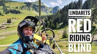 Linderets red dh mtb - riding blind