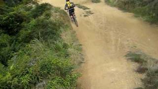 Jumps 2 in the Skills area Makara Peak, Wellington