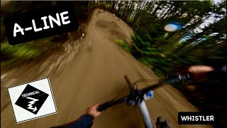 A-LINE | Single Black trail | WHISTLER Bike...
