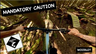 MANDATORY CAUTION | Single Black trail | Woodlot