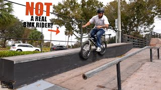 We Taught A Non BMX Rider How To Grind Down A...