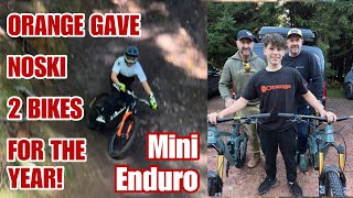 ORANGE GAVE HIM A TWO BIKE SPONSORSHIP AT...