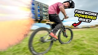 CAN HUGE FIREWORKS PROPEL A MOUNTAIN BIKER? -...