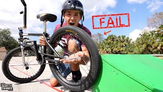 Cutting Out A Spoke Every Time He Jumps Until...
