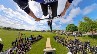 Mind Blowing MTB Tricks At Salford School Show...