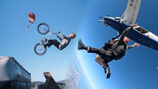 WE WENT SKYDIVING! *RIDING BMX UNDERNEATH JUMPERS*