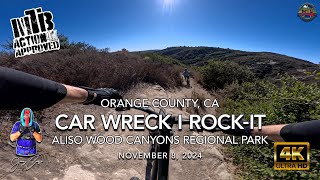 MTB Riding Car Wreck and Rock-It, Aliso Wood...