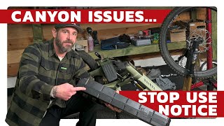 URGENT STOP USE - Canyon eMTB Safety Notice