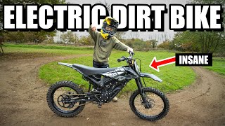 FIRST RIDE ON MY NEW ELECTRIC DIRT BIKE &...