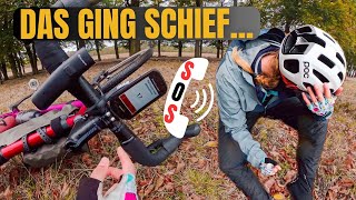 Doppelte STURZERKENNUNG Auf BIKEPACKING Tour