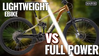 Duncan shows you - Lightweight Ebike vs. Full...