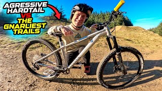 AGGRESSIVE HARDTAIL MTB vs GNARLIEST TRAILS IN...