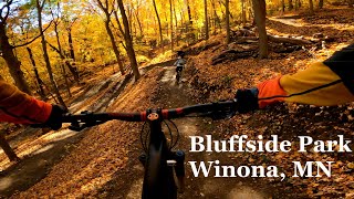 New Winona Trails! Long Downhills at Bluffside...