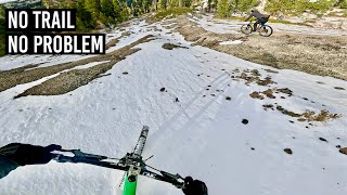 Backcountry MTB Freeride in the Snow