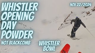 Whistler Opening Day Powder Skiing,  Back on...