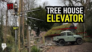 WE BUILT A 50 FEET HIGH TREE HOUSE ELEVATOR!!...