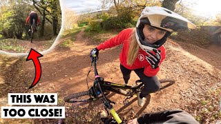 ALMOST GOING OVER THE BARS AND RIDING NEW...