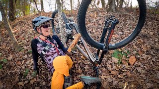 Take it easy on the rental bike, lady!!...