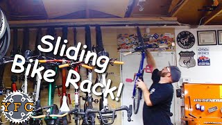 Building a Custom Sliding Bike Storage Rack!