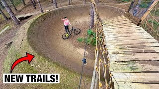 I GOT TO RIDE THESE BRAND NEW TRAILS AND THEY...
