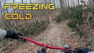 Its 23°F Degrees But Who Cares // MTB Riding...