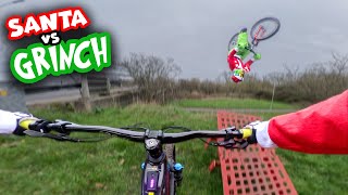 SANTA vs GRINCH - POV BIKE CHASE